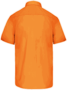 Basic short-sleeved shirt - Orange