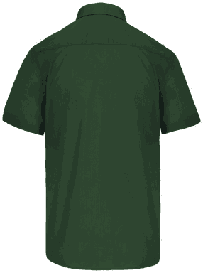 Basic short-sleeved shirt - Forest green