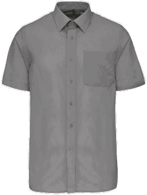 Basic short-sleeved shirt - Silver