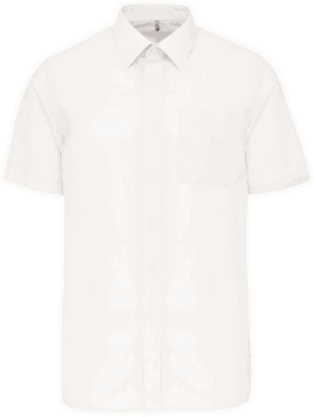 Basic short-sleeved shirt - White