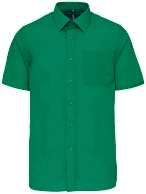 Basic short-sleeved shirt - Kelly green