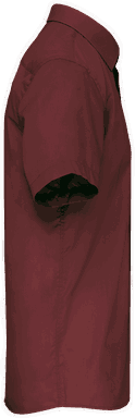 Basic short-sleeved shirt - Wine