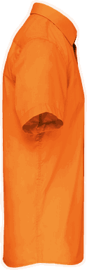 Basic short-sleeved shirt - Orange