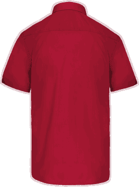 Basic short-sleeved shirt - Classic red