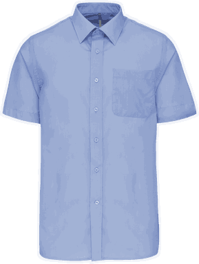 Basic short-sleeved shirt - Bright sky