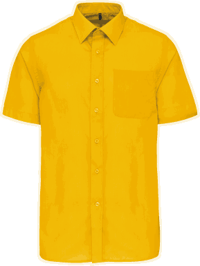 Basic short-sleeved shirt - Yellow