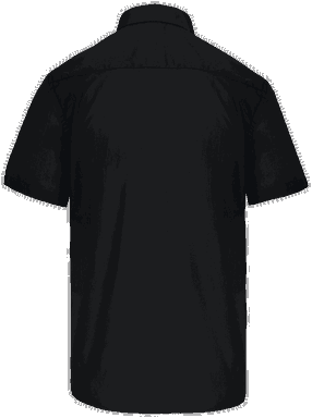 Basic short-sleeved shirt - Black
