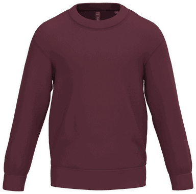 Basis Kinderpullover - Weinrot