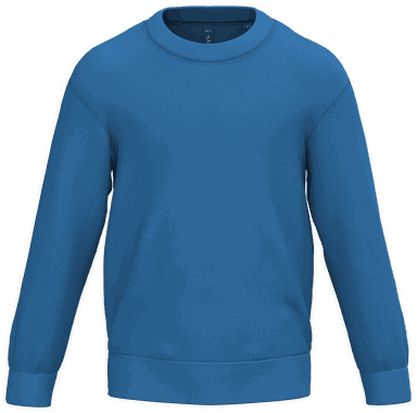 Basis Kinderpullover - Helles Königsblau