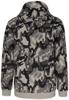 Basic hoodie - Grey camouflage