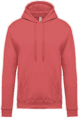 Basic hoodie - True coral