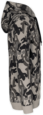 Basic hoodie - Grey camouflage