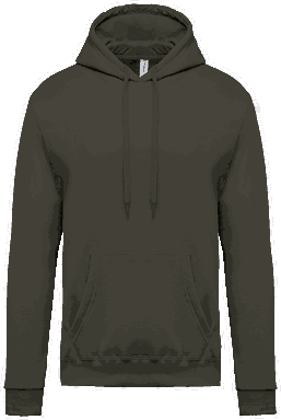 Basic hoodie - Dark khaki