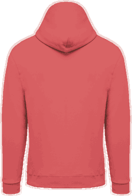 Basic hoodie - True coral