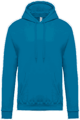 Basic hoodie - Tropical blue