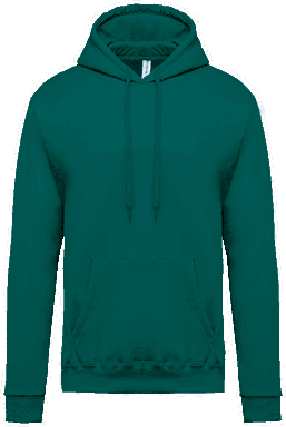 Basic hoodie - Emerald green