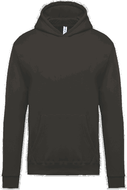 Basis Kinder Hoodie - Dunkelgrau