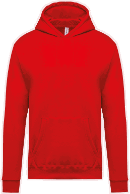 Basis Kinder Hoodie - Rot