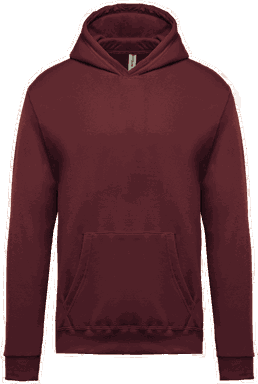 Basis Kinder Hoodie - Weinrot