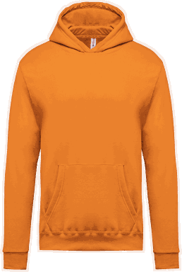 Basis Kinder Hoodie - Orange