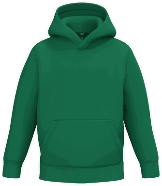 Basis Kinder Hoodie - Kellygrün