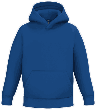 Basis Kinder Hoodie - Königsblau