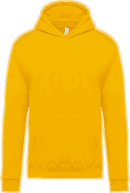 Basis Kinder Hoodie - Gelb