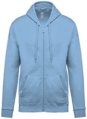 Basic zip hoodie - Sky blue