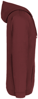 Basic zip hoodie - Wine