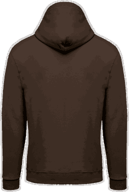 Basic zip hoodie - Chocolate