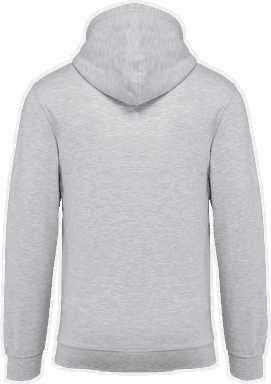 Basic zip hoodie - Ash heather