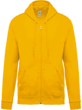 Basic zip hoodie - Yellow