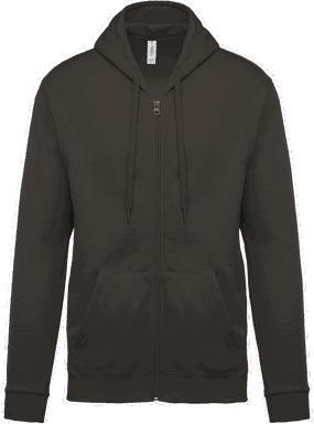 Basic zip hoodie - Dark grey