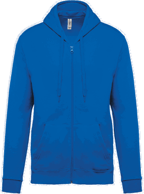 Basic zip hoodie - Light royal blue