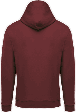 Basic zip hoodie - Wine