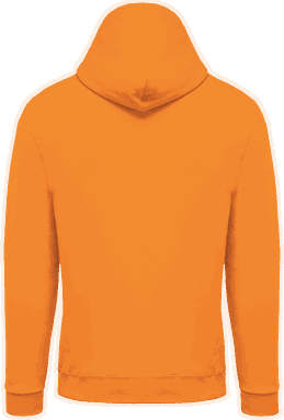 Basic zip hoodie - Orange