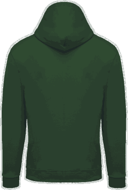 Basic zip hoodie - Forest green