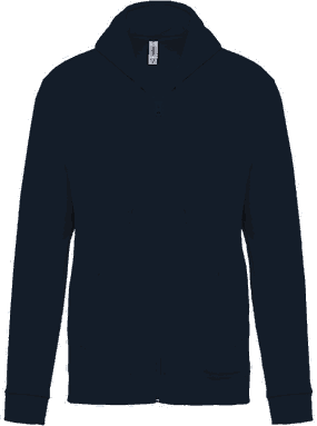 Basic zip hoodie - Navy
