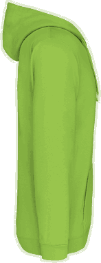 Basic zip hoodie - Lime