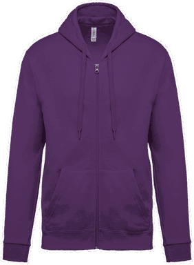 Basic zip hoodie - Purple