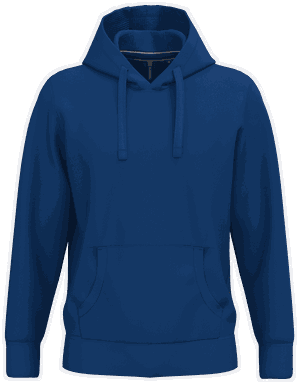 Sweat à capuche classique - Bleu roi