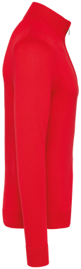 Pullover met ritskraag - Red
