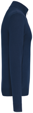 Pullover met ritskraag - Navy