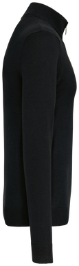 Pullover met ritskraag - Black