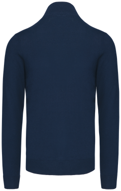 Pullover met ritskraag - Navy