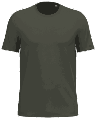 T-shirt unisexe écologique de base - Kaki Biologique