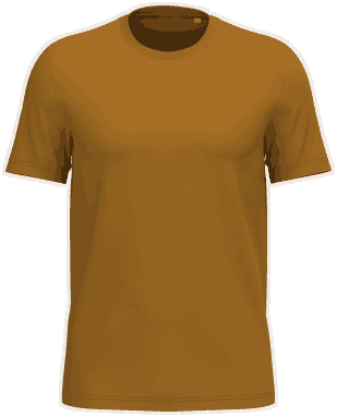 T-shirt unisexe écologique de base - Curcuma