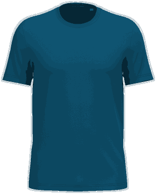 T-shirt unisexe écologique de base - Bleu Saphir