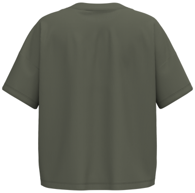 T-shirt oversize da donna - Cachi biologico