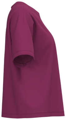 T-shirt oversize da donna - Ciliegia viola